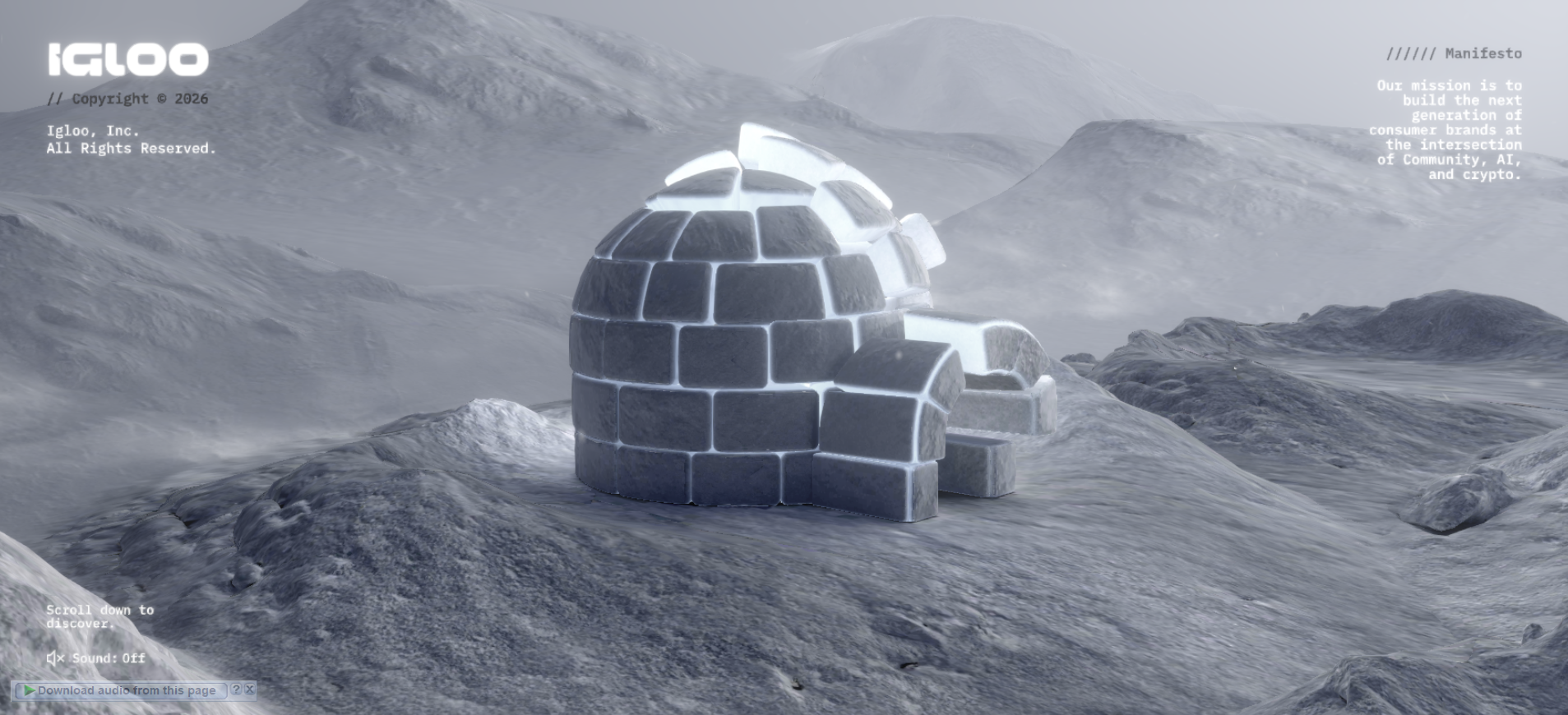 Igloo — 3D Brand World